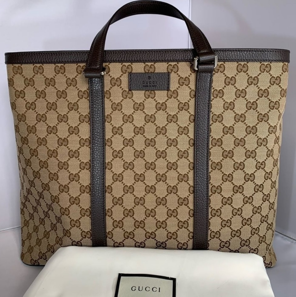 NEW Gucci Canvas Tote/Save $1090 Black Friday Sale